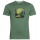 Odlo Hiking/Leisure Tshirt Crew Neck Nikko with Forest Print (50% Cotton, 50% Polyester) Green Men